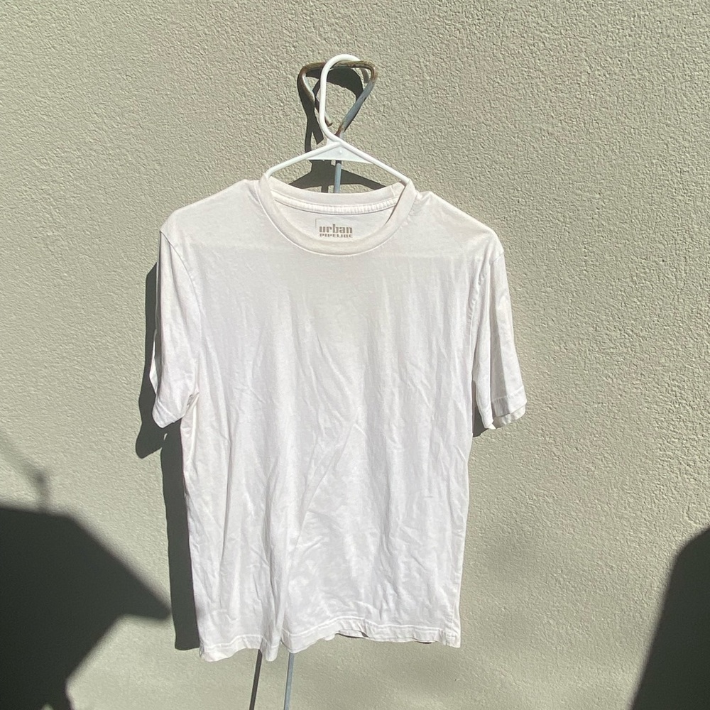 White mens tshirt, size medium, urban pipeline